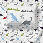 Trend Collector Dinosaur Twin Comforter Set 5 Piece Kids Bedding, Gray - Image 5