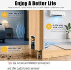 Automatic Door Sweeping Bottom Aluminum 12-59 Inch Long, Concealed Installation - Suitable for Door Bottom Sealing Sound Insulation Windproof Dustproof Light Blocking(35cm/13.7in) - Image 6