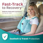 Zomaple Post Mastectomy Pillow with Strap – Breast Surgery Recovery Support - Image 3