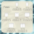 Twin Size Sheets Set, Cooling & Soft Deep Pocket Bed Sheets, 3PC - Image 4