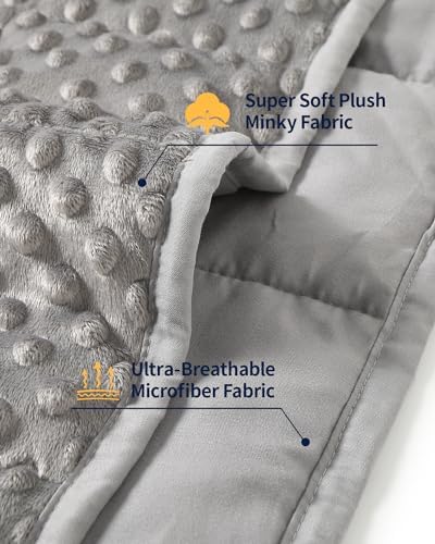 Mr. Sandman Cooling Weighted Blanket for Adults, Queen Size 15 lbs, 60″x80″ - Image 3