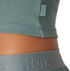 Hanes Women's Originals SuperSoft Comfywear 2 Piece Crop Tank & Lounge Pants Loungewear Set - Image 4