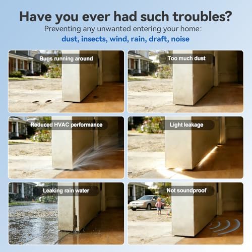 36" Metal Door Sweep with Kick Plate for 1-3/4" Thick Standard Exterior Doors, Aluminum and Vinyl U-Shape Screw-on Draft Stopper for Bottom, Blocks Dust, Insects & Drafts Saves Energy(Silver) - Image 5