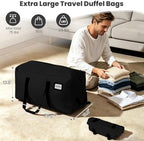 2-Pack Rolling Duffle Bag with Wheels, 92L Foldable Extra Large Moving Bags - Image 3
