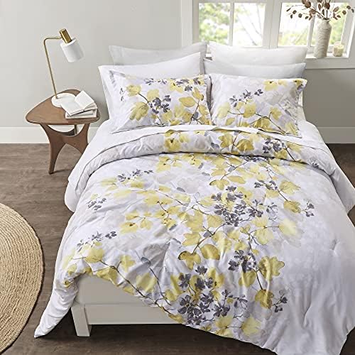 Madison Park Essentials King Comforter Set, Bed in a Bag Yellow 9PC by MadisonParkEssentials