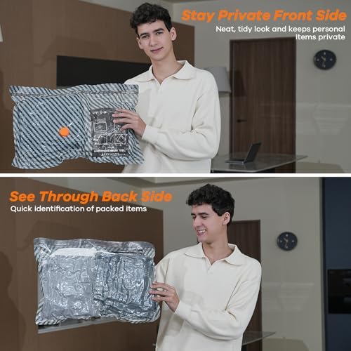 Vacuum Bags for Travel with Wireless Pump for Carry on Luggage or Suitcase - Image 6