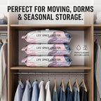 No Pump Vacuum Storage Bags, Large Size Storage Solution, Reusable Space Saver Sealer Bags, deal for Seasonal Gear and Luggage (10, Small) - Image 6