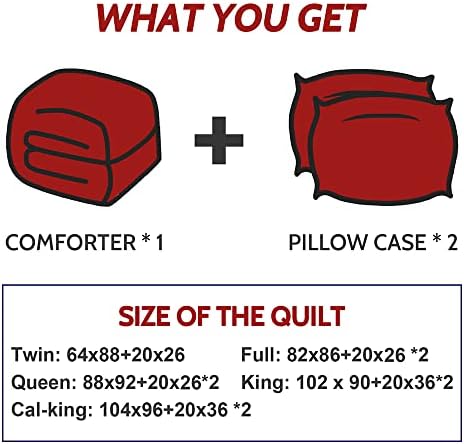 Decroom Lightweight 2 Pieces Comforter Set Twin Quilted Duvet Insert - Image 6