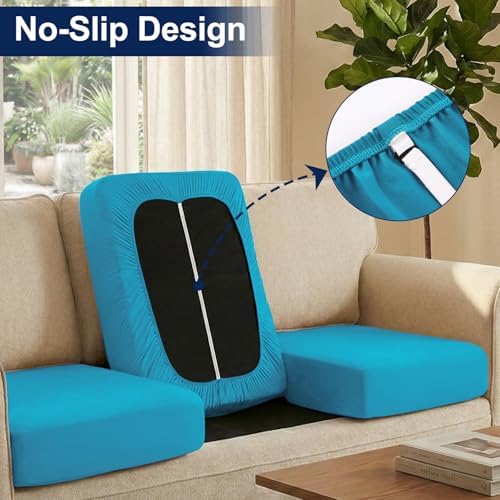 Smiry Waterproof Patio Cushion Covers, Stretch Outdoor Furniture Covers - Image 4
