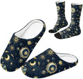 Fuzzy Slipper and Socks Set for Women Silent Sole Fuzzy Slipper by Baxinh