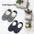 Men Fuzzy Slipper Socks Non-Slip Grippers Soft Sole House Slippers - Image 2
