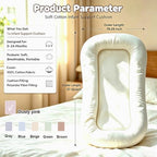 Baby Lounger for Newborns, XL Infant Support Cushion, Dusty Pink - Image 3