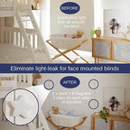Magnetic Window Light Blocker for Roller Shades, Roller Shades & Curtains | Removable Light Blockers for Blinds | Stop Early Waking with Alternative to Blackout Window Cover - Image 3