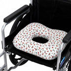 Anti-Slip Wheelchair Cushions, Bed Sore Cushions for Butt, Ergonomic Innovations Orthopedic Donut Pillow, Medical Seat Cushion for Sciatica, Back, Coccyx, Pressure Sore (Cherry Berry) by Makeyourlifebetter