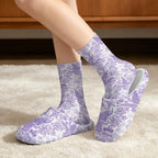 Fuzzy Slipper and Socks Set for Women Silent Sole Fuzzy Slipper - Image 2