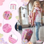 16’’ Kid’s Luggage Set with Spinner Wheels, Hardside with Suitcases,6 Piece - Image 6