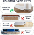 Lineshading 2 Sets U-Shaped Door Sweep 1 3/4" x 36", PVC Door Seal, White - Image 5