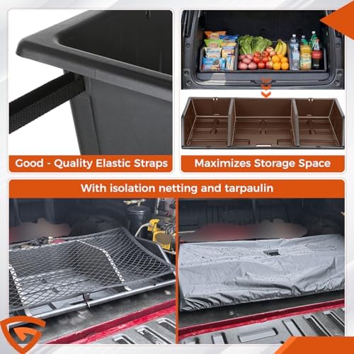 GEARLAST 52" Truck Bed Cargo Box Organizer Slider Storage Loader System - Image 7