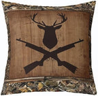 Feelyou Bear Deer Throw Pillow Covers Soft 16" x 16" - Image 4