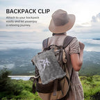 Travel Blanket and Pillow-2-in-1, Ultra-Soft&Compact, One-Piece Airplane Blanket with Hand Luggage Belt and Backpack Clip,Travelers Accessories Gifts, 61x43 Inches (Gray) - Image 5