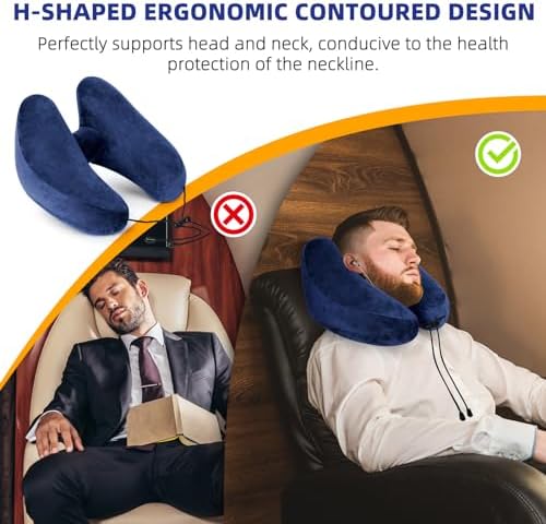 Inflatable Travel Pillow, Inflatable Neck Pillow for Traveling on Plane - Image 2