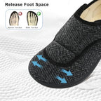 Scurtain Mens House Slippers Comfortable Wide Diabetic Orthopedic Shoes - Image 4