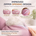 2Pcs Cute Car Neck Pillow Pink Butterfly Bow Car Headrest Pillow Comfortable Seat Neck Rest and Waist Support Kit for Driving Travel, Girl Style Interior Decor Accessories(Blue Plaid 2 Pcs) - Image 3