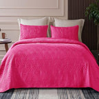 Whale Flotilla Soft Cal King Quilt Set 3-Pieces Lightweight Bedspread by WHALEFLOTILLA