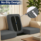 Smiry Waterproof Patio Cushion Covers, Stretch Outdoor Furniture Covers - Image 4