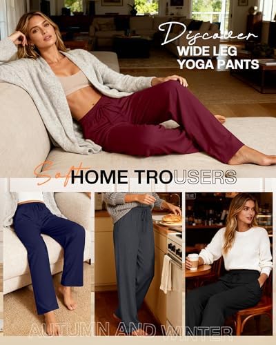 4 Pack Women Lounge Comfy Pants Lightweight Sweatpant - Image 2