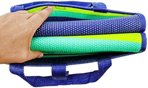 Camco Handy Mat with Strap - Perfect for Picnics, Beaches, RV and Outings - Green/Turquoise - 60" x 78" (42806) - Image 7
