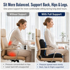Ergonomic Seat Cushion for Office Chair with Lumbar Support - Image 4