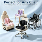 X Large Seat Cushion Office Chair and Car with Lumbar Support Pillow - Image 5