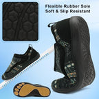 Scurtain Mens House Slippers Comfortable Wide Diabetic Orthopedic Shoes - Image 5