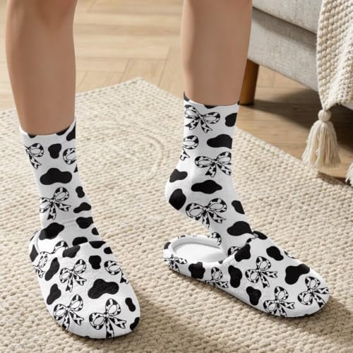 House Slippers for Women Washable Closed Toe with Cute Socks - Image 4
