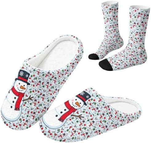 Jeiento Womens Fuzzy Slipper and Socks Winter Warm Gifts for Mom,Wam Cozy Indoor Socks Comfort Home Shoes by Jeiento