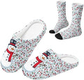 Jeiento Womens Fuzzy Slipper and Socks Winter Warm Gifts for Mom,Wam Cozy Indoor Socks Comfort Home Shoes by Jeiento