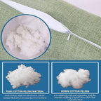 Ergonomic Cervical Neck Roll Pillow, Round Cylinder Bolster Support Pillow, Washable Linen Cover for Side Sleepers Yoga Travel Driving Bed Rest(Hemp,15x60cm6x24in) - Image 4