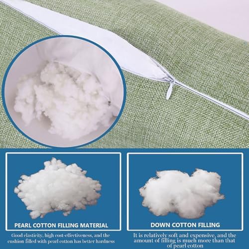 Ergonomic Cervical Neck Roll Pillow, Round Cylinder Bolster Support Pillow, Washable Linen Cover for Side Sleepers Yoga Travel Driving Bed Rest(Hemp,15x60cm6x24in) - Image 4