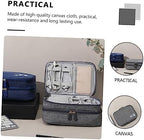 jojofuny 2pcs Multifunctional Storage Bag Canvas Earphone Travel Charging Pack - Image 2
