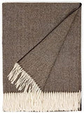 Alpaca Home - 100% Pure Baby Alpaca Eco Herringbone Sofa Throw Blanket, 71" X 51" (Chestnut)… by AlpacaHome