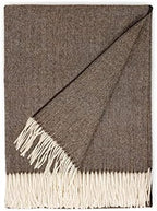 Alpaca Home - 100% Pure Baby Alpaca Eco Herringbone Sofa Throw Blanket, 71" X 51" (Chestnut)… by AlpacaHome