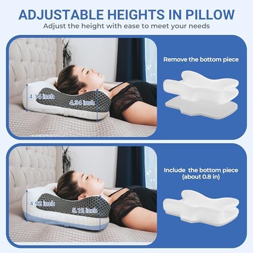 Elviros 2 Pack CPAP Pillow for Side Back and Stomach Sleepers - Image 3
