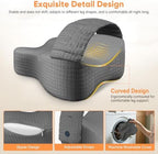 Knee Pillow for Side Sleepers, Leg Pillow for Side Sleeping, Sciatica Pain Relief, Hip with Ergonomic Memory Foam – Large Grey Cushion for Thigh, Knee, Back & Leg Support - Image 4