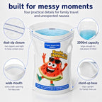 Disposable Vomit Bags, 2000ml Dual-Zip Paper Bags, 50 Pack - Image 2