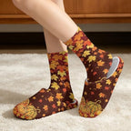 Jeiento Fuzzy Slippers and Sock Set Women's Warm Cozy Memory Foam House Shoes Soft Slip-on Slides - Image 2