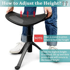 Lilithye Footrest for Desk Adjustable Height 2-in-1 Function, Black - Image 3