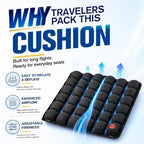 Travel Seat Cushion for Airplane: Inflatable Seat Cushion for Long Flights - Image 3