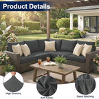 Smiry Waterproof Patio Cushion Covers, Stretch Outdoor Furniture Covers - Image 5