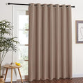 NICETOWN Blackout Blinds for Patio Door - Sliding Door Insulated Blackout Curtains, Extra Wide Curtain for Villa/Hall/Parlor (100 inches W x 84 inches L, Cappuccino) by NICETOWN